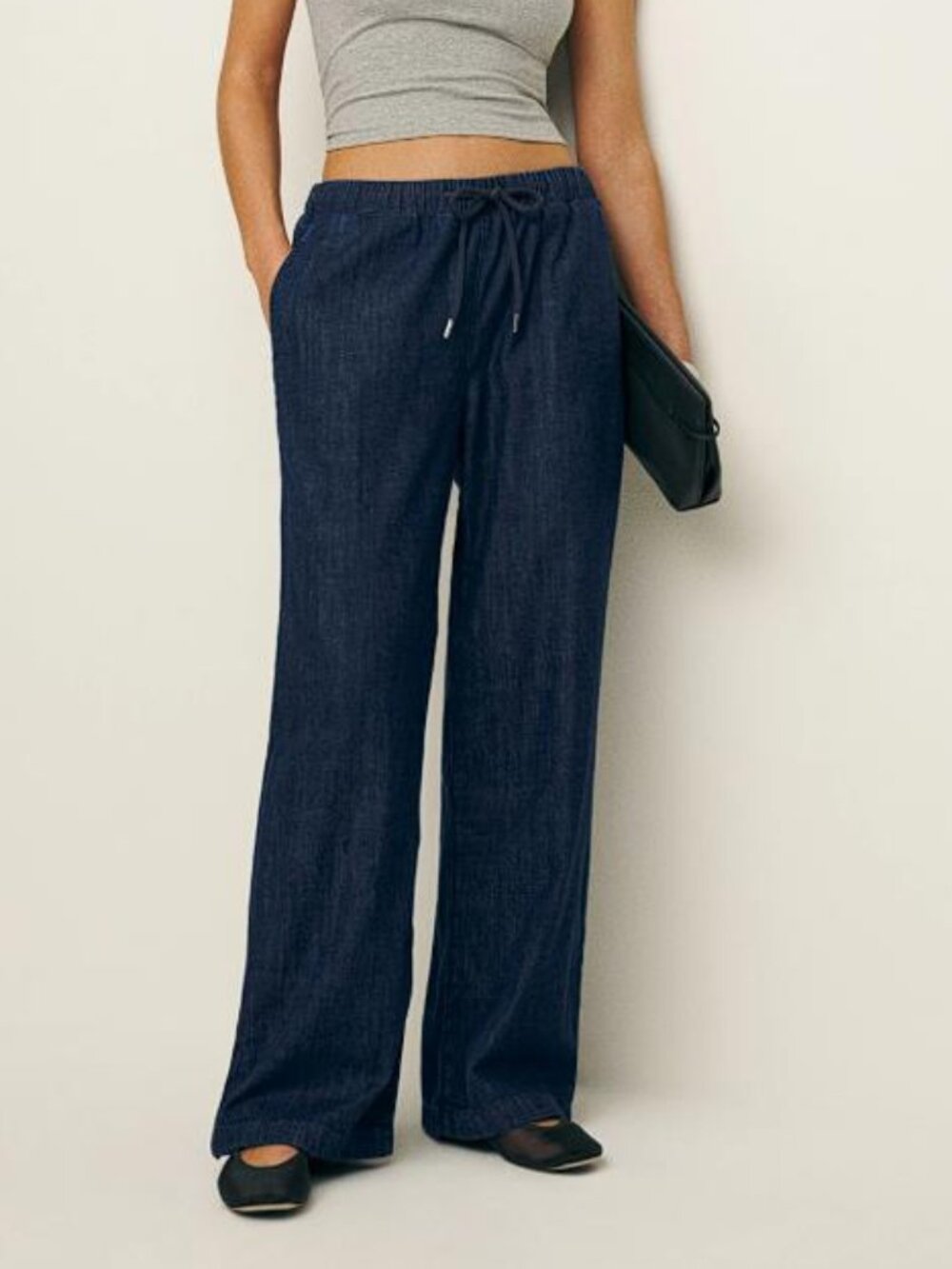 REFORMATION Women's Inaya Denim Pants Size M in Inari